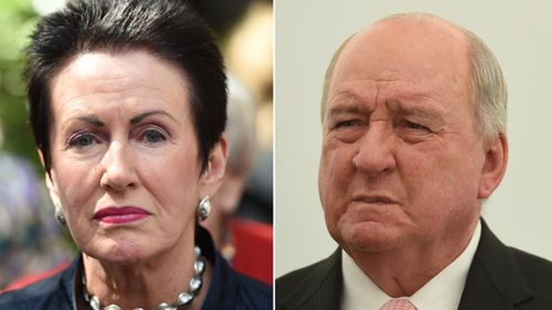 Alan Jones has been criticised for a tweet which appears to suggest people would like to see Clover Moore hung above Sydney. (AAP)