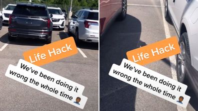 Man's solution to parking spaces divides the Internet: 'People can't park'