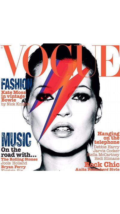 British <em>Vogue&nbsp;</em>posted a tribute in the form of its May 2003 cover, saying Bowie's death was, "the loss of a legend".