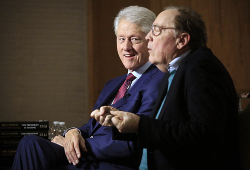 Mr Clinton and author James Patterson have been on a national tour selling their book. Picture: AAP