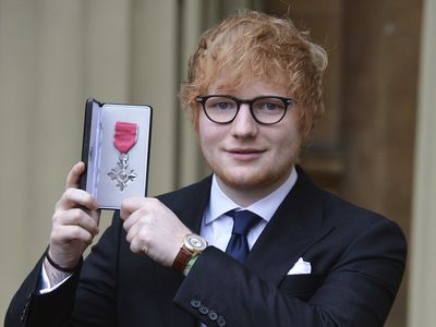 Ed Sheeran with Prince Charles, 2017