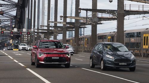 Sydney, Australia, October 26, 2025- Driving through the Sydney Harbour Bridge