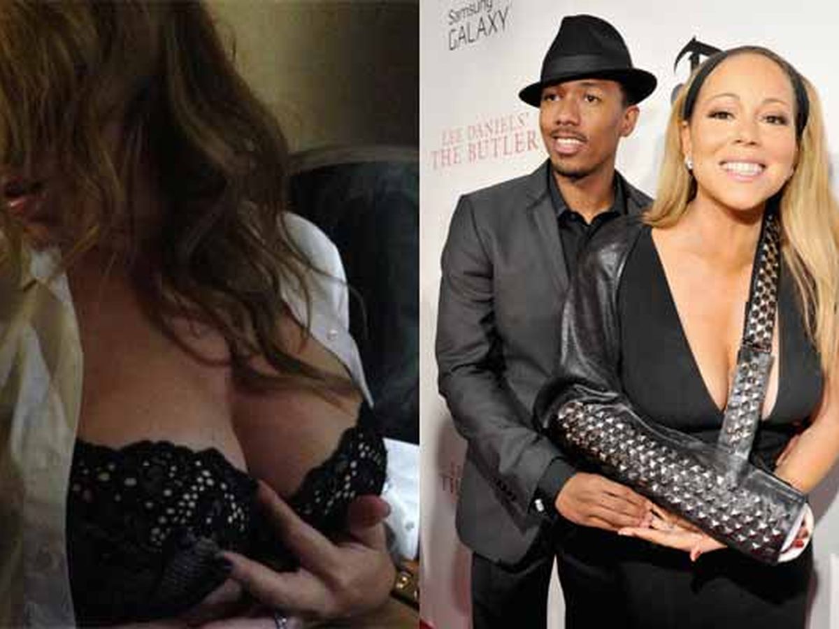 Mariah Carey tweets busty photo for Nick Cannon's birthday