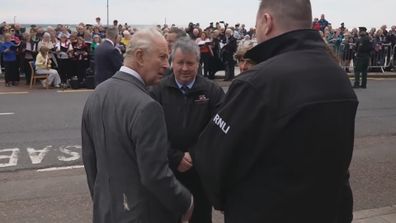 King Charles is visiting Newcastle in Northern Ireland on Wednesday, May 20, 2026, when a seagull pooped on his gray coat.
