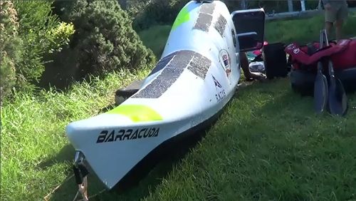 Scott said sleeping in the kayak is one of the biggest challenges. Picture: 9NEWS.