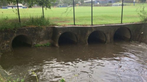 A group of students were earlier feared missing in a Brisbane drain. (Joel Dry/9NEWS)