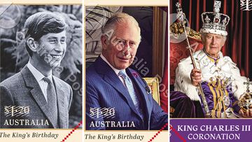 King Charles III features on new special edition stamps from Australia Post for his 75th birthday.