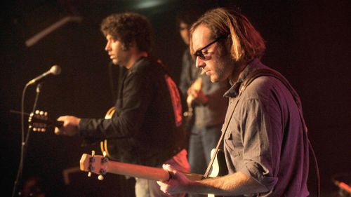 Miles Michaud and Spencer Dunham of Allah-Las perform on stage at the Pure &amp; Crafted Festival 2015 on August 28, 2015 in Berlin, Germany. (Getty)