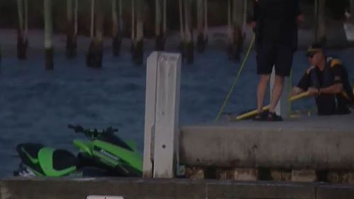 The jet ski was pulled from the Patterson River. (9NEWS)