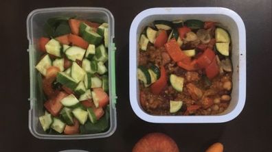 Raphaela Wiget's meal preparation