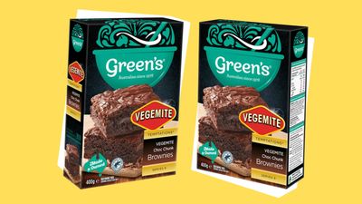 Green's Vegemite Brownies