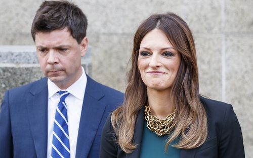 epa07710273 Attorneys Donna Rotunno (R) and Damon Cheronis (L), are Harvey Weinstein's new legal team.