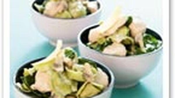 Chicken and spinach tortellini