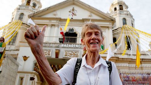 Sister Patricia Fox insists she is doing the work of God in the Philippines and that her visa cancellation is an attack on the church. Image: AAP