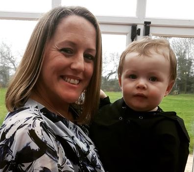 Sherry McBain with her son Harrison.