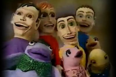 Oh, sure &mdash; the Wiggles might be worldwide favourites, but they revealed their terrifying puppet alter egos in a clip for their song 'Point Your Fingers' (which, if played backwards on the night of a full moon, will raise dark spirits from the dead) (Probably).