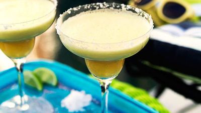 Recipe: <a href="http://kitchen.nine.com.au/2016/05/13/12/42/pineapple-and-mint-margaritas" target="_top">Pineapple and mint Margaritas</a>