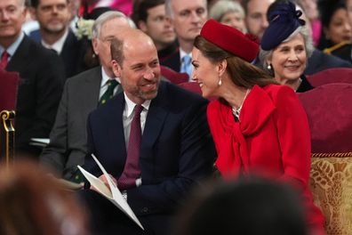 Prince William and Kate, The Prince and Princess of Wales attend the annual Commonwealth Day Service of Celebration at Westminster Abbey, in London. Picture date: Monday March 10, 2025. PA Photo. See PA story ROYAL Commonwealth. Photo credit should read: Aaron Chown/PA Wire