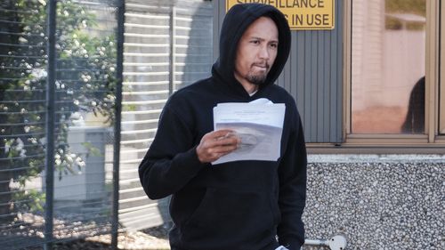 SMH: A-League MacCarthur FC player Kearyn Baccus leaves Campbelltown Police Station with charges relating to alleged betting fraud. Friday 17, May 2024 photo: Oscar Colman