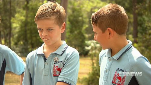 Best mates Josh Ferry (left) and Ash Wade (right) were mountain climbing when a boulder fell on Josh. 