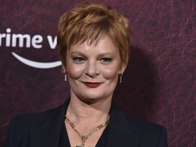 Martha Plimpton arrives at the premiere of The Tender Bar on Dec. 12, 2021. (Photo by Jordan Strauss/Invision/AP)