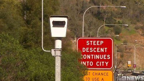 At least one of the fines was for speeding up to 115km/h on a freeway between Melbourne and Geelong. Picture: 9NEWS