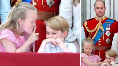 Trooping the Colour: Savannah Phillips and Prince George<span style="white-space:pre;">	</span>