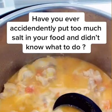 Mum shares genius tip for fixing food that's too salty