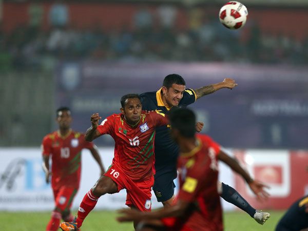 Tim Cahill in action against Bangladesh. (Getty)