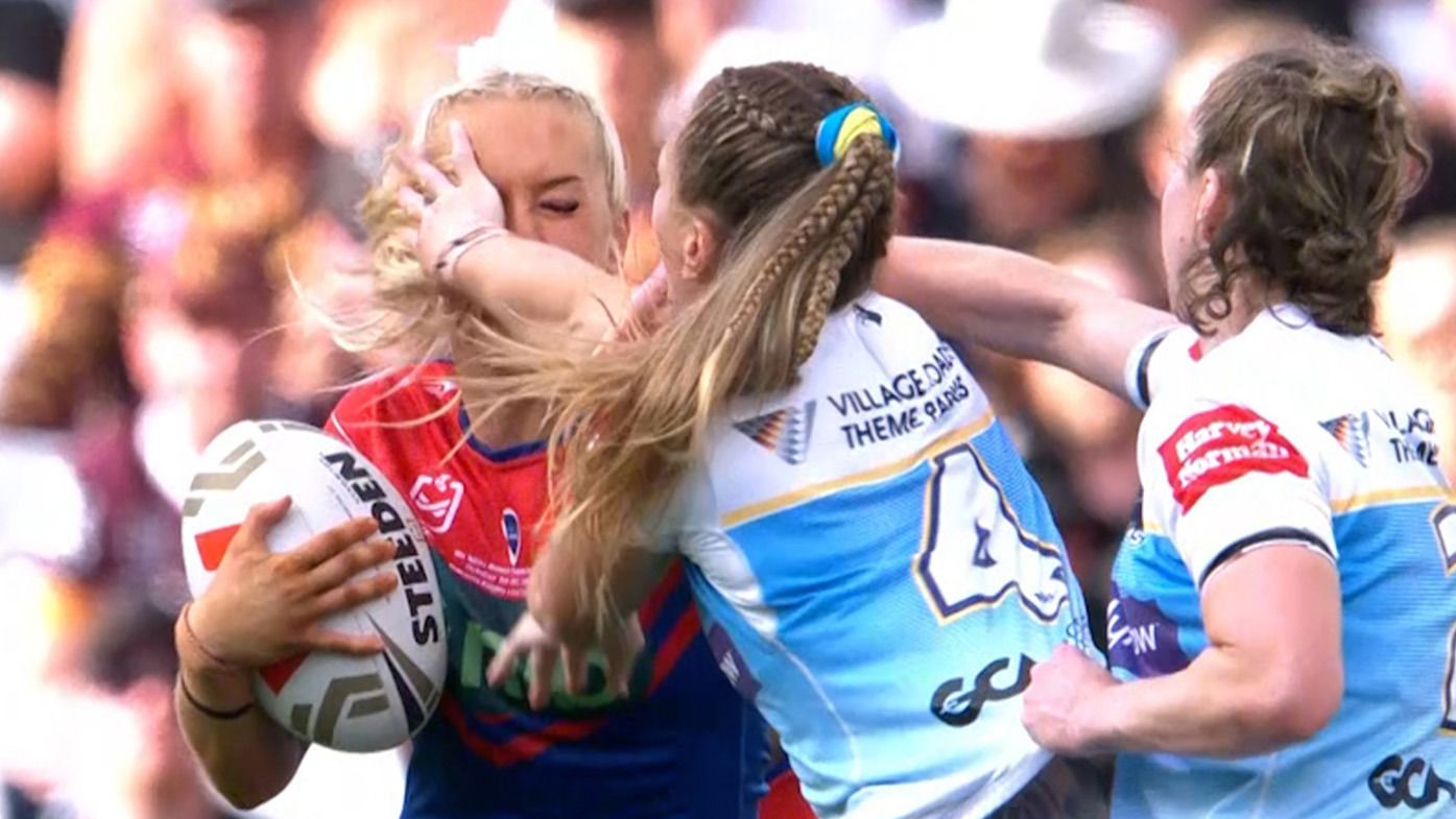 Tempers boil in the Knights-Titans grand final.