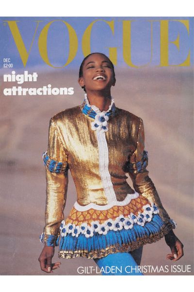 The first black model to be featured on the cover of <em>British Vogue </em>in January 1987