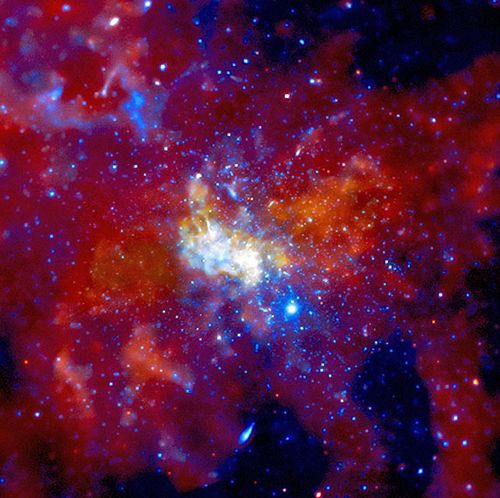 This NASA image shows the black hole Sagittarius A in the heart of the Milky Way. (NASA).