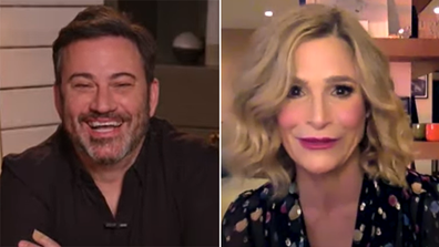 Jimmy Kimmel and Kyra Sedgwick