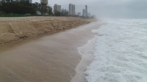 Beaches were closed up and down the coast today. (9NEWS)