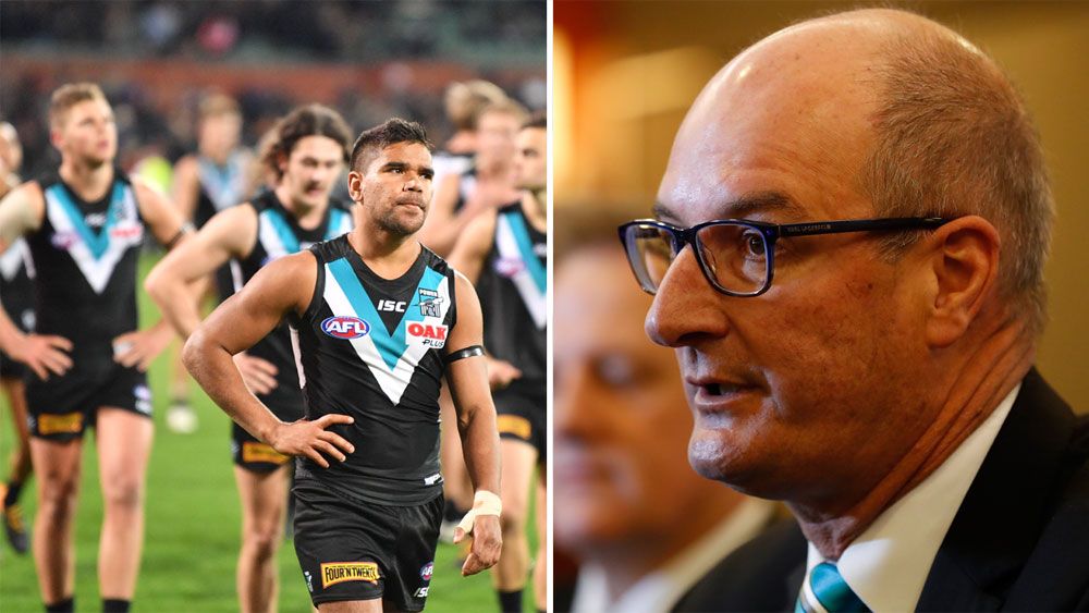 Port Adelaide chairman David Koch stands by spray that Power players blew AFL elimination final against West Coast Eagles