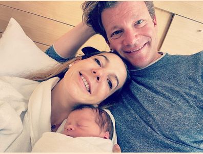 Former Luxembourg princess, Tessy Antony de Nassau and husband with new baby Theodor.
