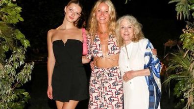 Gwyneth Paltrow daughter Apple and mother Blythe Danner.