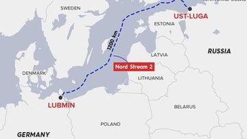 Nord Stream 2 is an undersea 1200km-long natural gas pipeline under the Baltic Sea, which runs from Russia to Germany&#x27;s Baltic coast.
