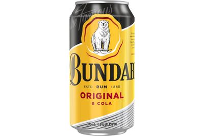 Bundaberg
U.P. Rum &amp; Cola (375ml): 998kj