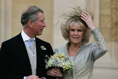 Camilla and Charles wedding day engagement ring