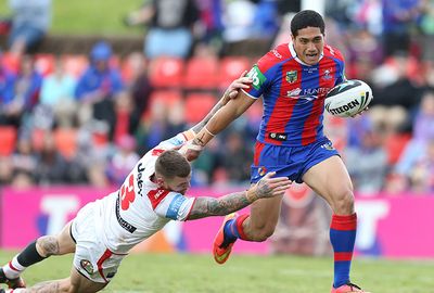 <b>Newcastle teenager Sione Mata'utia and South Sydney heroes Alex Johnston and Dylan Walker are among 10 newcomers selected in coach Tim Sheens' 24-man Australian squad for the Four Nations.</b><br/><br/>With a raft of big-name players unavailable for selection, Sheens ushered in generation next - but admitted not all of the rookies would make their Test debuts during the tournament.<br/><br/>Mata'utia, 18, will become the youngest Test player in history if he earns a start after playing just seven NRL games since debuting for the Knights in July.