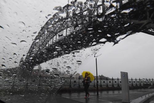 Wet harbour bridge