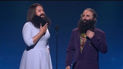 Julia Morris and Costa Georgiadis at the TV Week Logie Awards