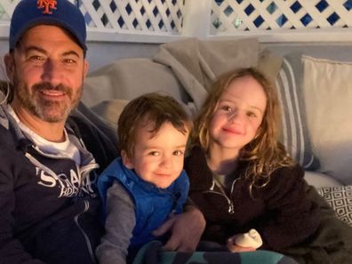 Jimmy Kimmel with kids Billy and Jane.