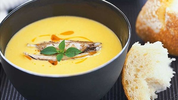 Matt Moran's crab and sweet corn soup