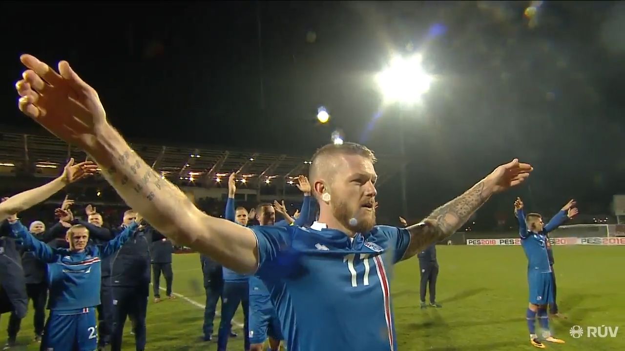 Iceland celebrate qualification