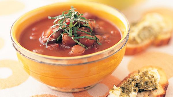 Red bean and tomato soup