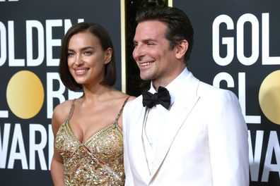 Irina Shayk and Bradley Cooper attend the 76th Annual Golden Globe Awards at The Beverly Hilton Hotel on January 6, 2019 in Beverly Hills, California.  (Photo by Frazer Harrison/Getty Images)