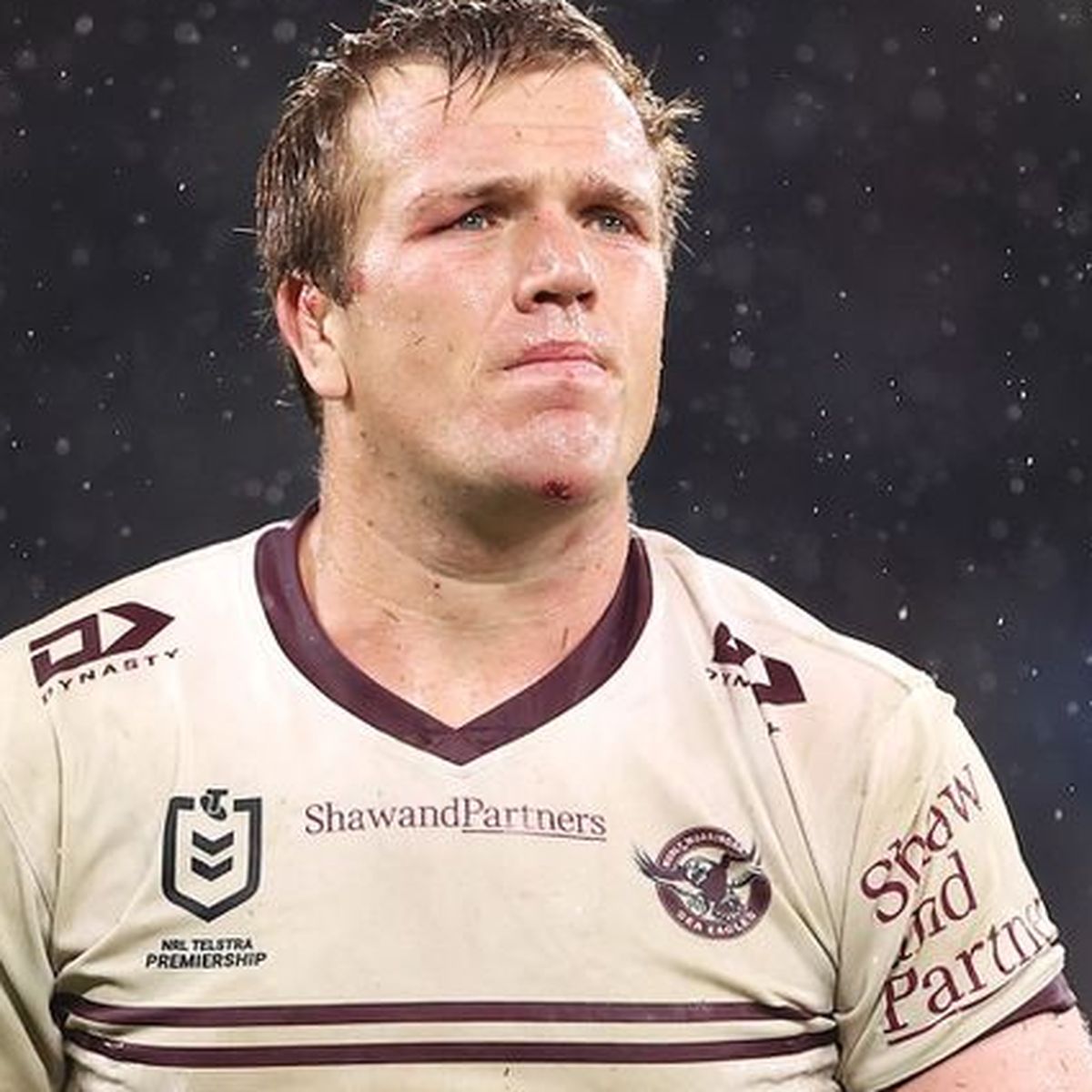 Broncos capt, (number 100) with Jake Granville number 200 after the match  during the NRL Rugby League, Telstra Cup Round 7 match between Newcastle  Knights and Brisbane Broncos held at the Hunter