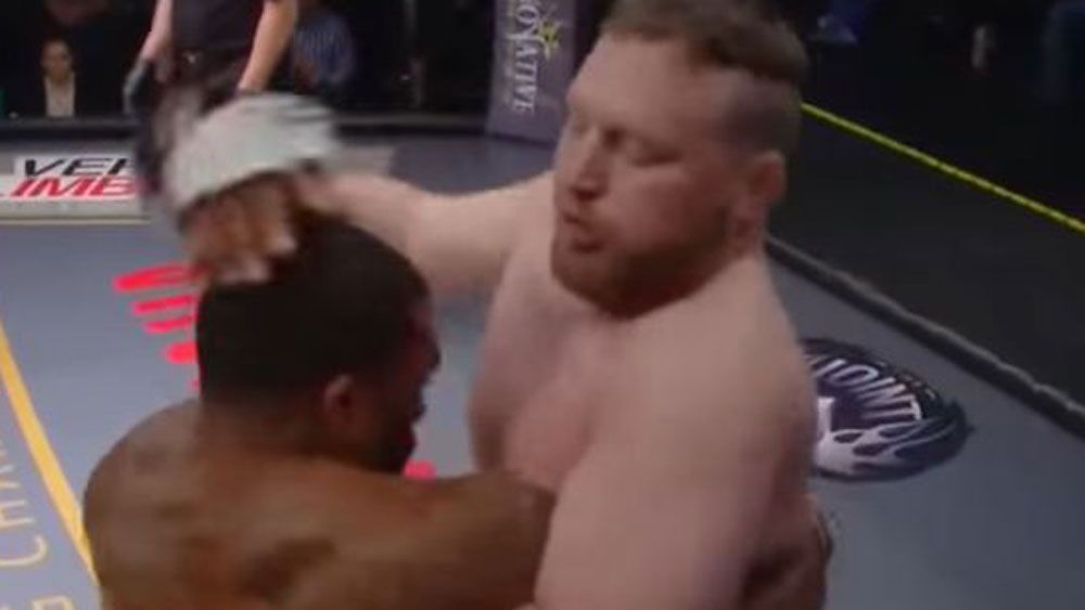 MMA bout ends with KO after brutal body slam